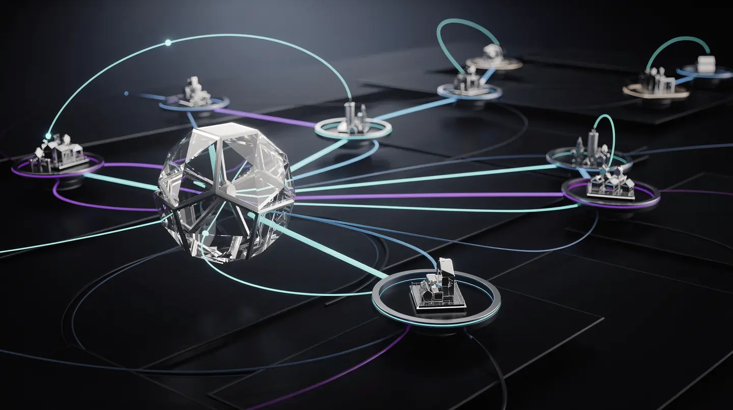 Abstract representation of connected business entities and generative search signals